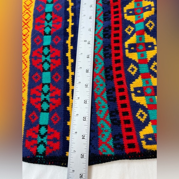 Vintage Forelli multi‎ colored sweater size tag not on large / XL - Picture 4 of 6